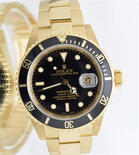 rolex submariner solid gold used new york|solid gold rolex submariner.